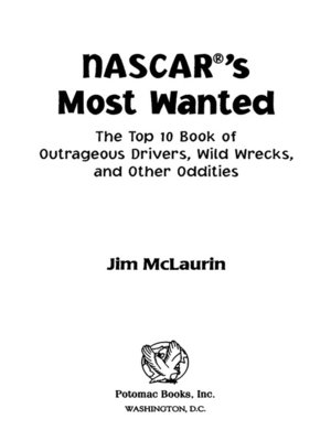 cover image of NASCAR's Most Wanted&#8482;